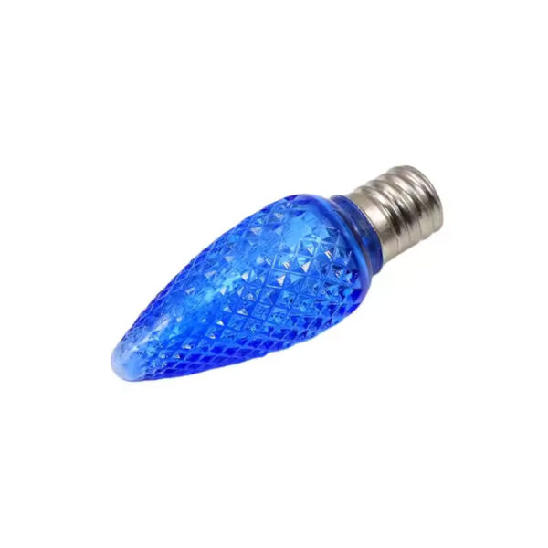 E17 C9 120V LED Bulb Blue - Image 3