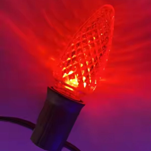 E17 C9 120V LED Bulb Red - Image 2